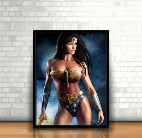 Quadro Darkness / Mulher-Maravilha