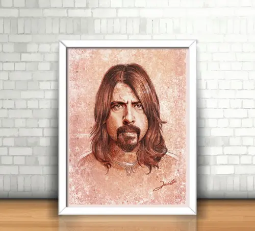Quadro Dave Grohl / Foo Fighters