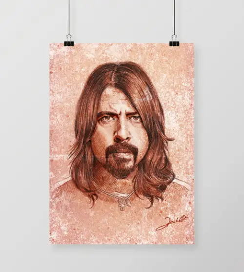 Quadro Dave Grohl / Foo Fighters