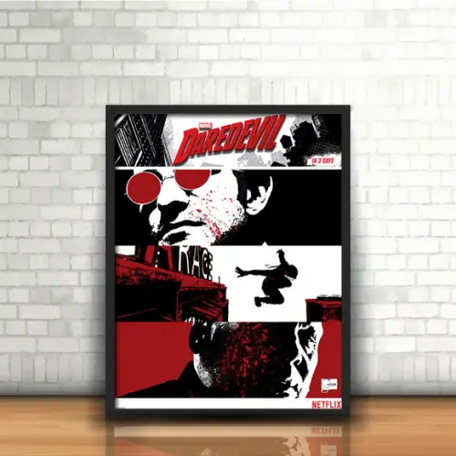 Quadro Demolidor / Defensores / 20x30cm / com Vidro