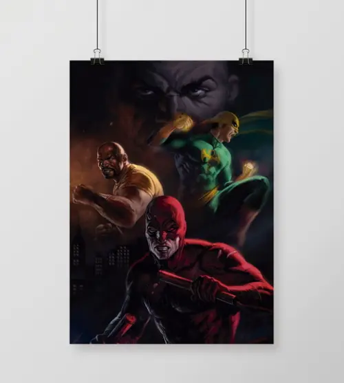 Quadro Demolidor / Defensores