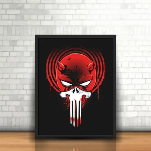 Quadro Demolidor & Justiceiro