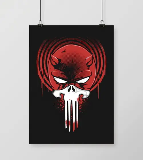 Quadro Demolidor & Justiceiro