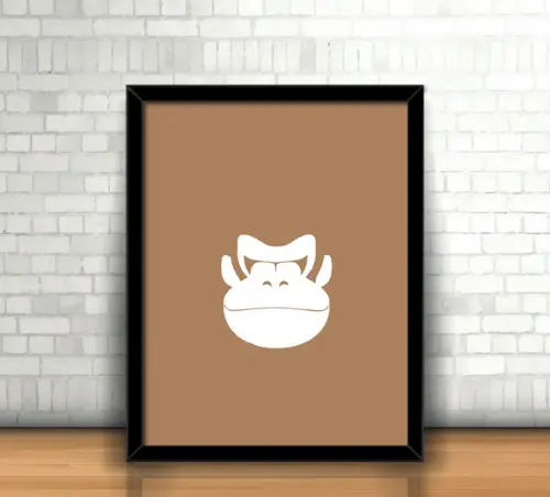 Quadro Donkey Kong / Minimalista