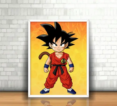 Quadro Dragon Ball / 20x30cm / Com Vidro