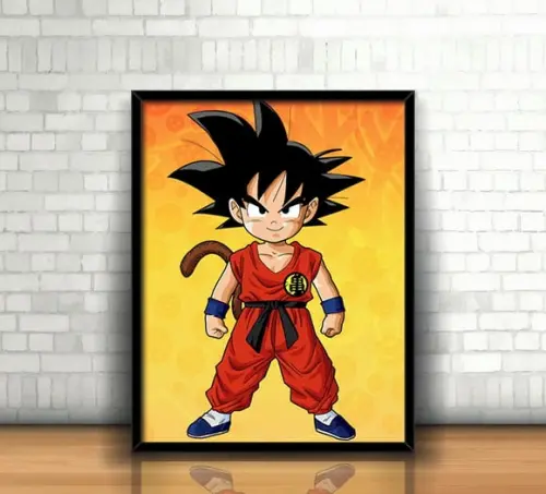 Quadro Dragon Ball / 20x30cm / Com Vidro