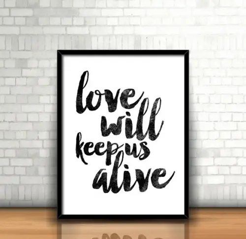 Quadro Eagles / Love Will Keep Us Alive
