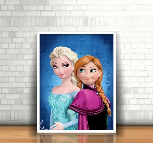 Quadro Elsa & Anna / Frozen