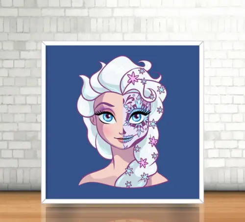 Quadro Elsa (Frozen)/Catrina (20x20cm)
