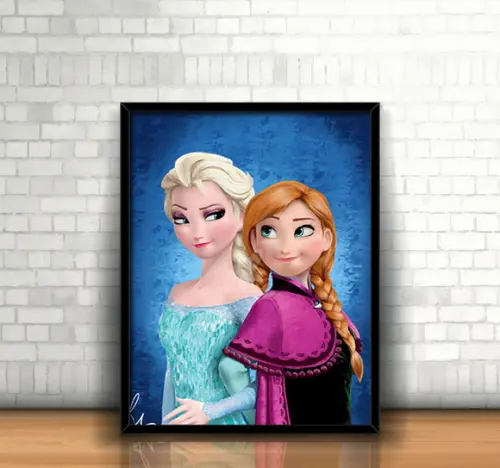 Quadro Elsa & Anna / Frozen