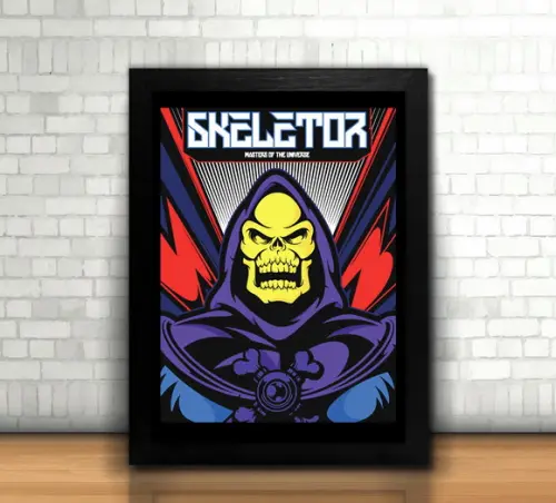 Quadro Esqueleto / He-Man / 20x30cm / com vidro