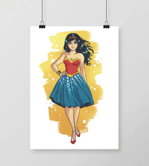 Quadro Fashion / Mulher-Maravilha