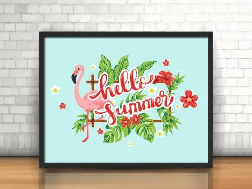 Quadro Flamingo