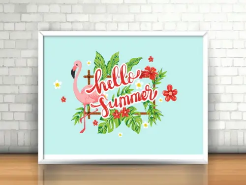 Quadro Flamingo