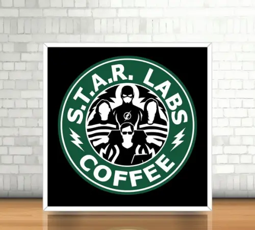 Quadro Flash / STAR Labs Coffee (20x20cm)