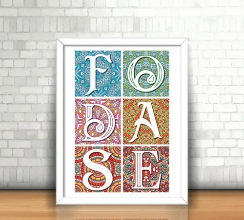 Quadro Foda-se / Mosaico