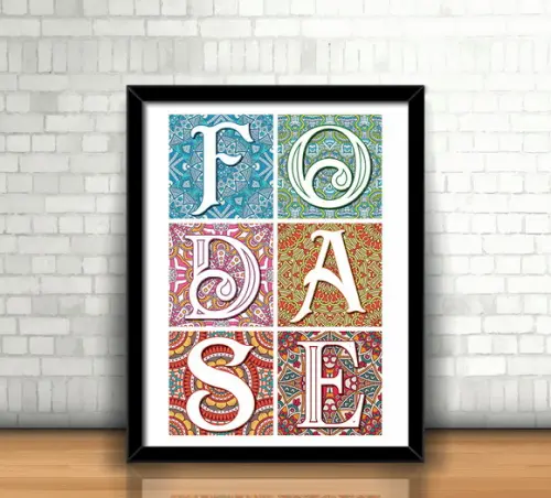 Quadro Foda-se / Mosaico