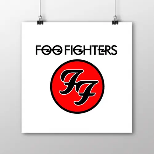 Quadro Foo Fighters (20x20cm)