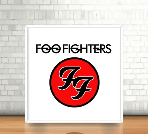 Quadro Foo Fighters (20x20cm)