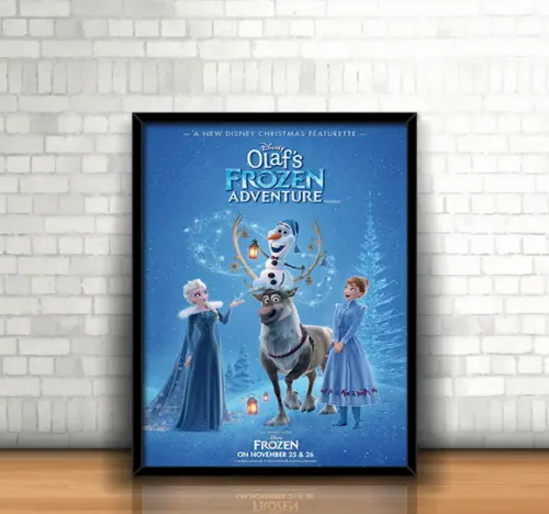 Quadro Frozen Uma Aventura de Olaf
