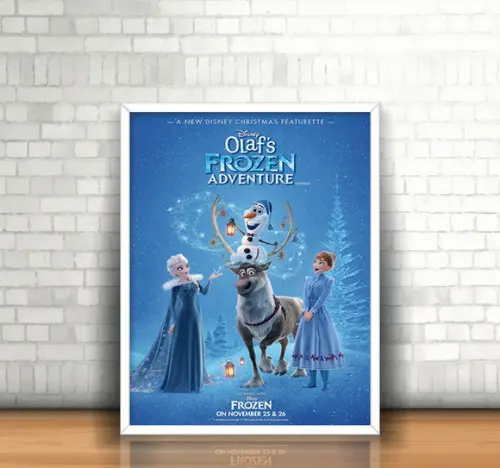Quadro Frozen Uma Aventura de Olaf