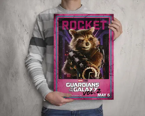 Quadro Guardiões da Galáxia / Rocket