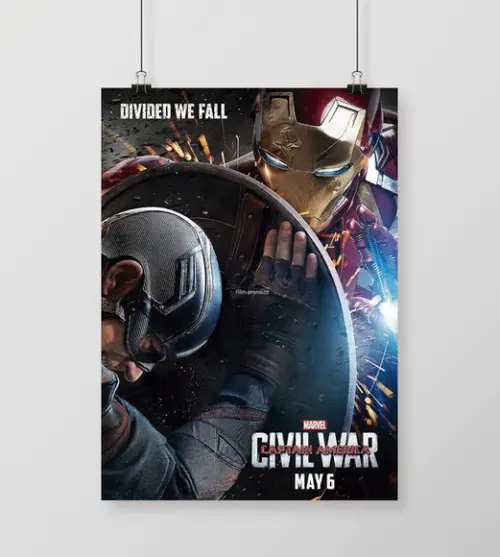 Quadro Guerra Civil Marvel