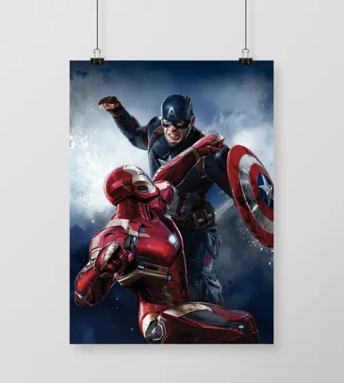 Quadro Guerra Civil Marvel