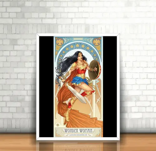 Quadro Guerreira / Mulher-Maravilha