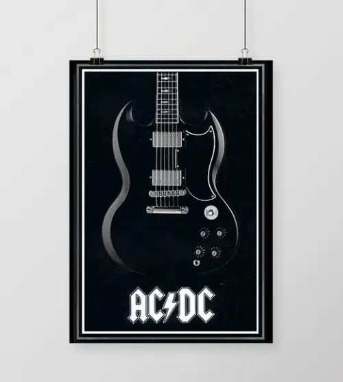 Quadro Guitar - AC/DC