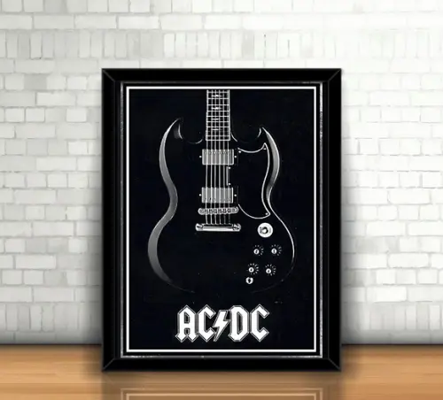 Quadro Guitar - AC/DC