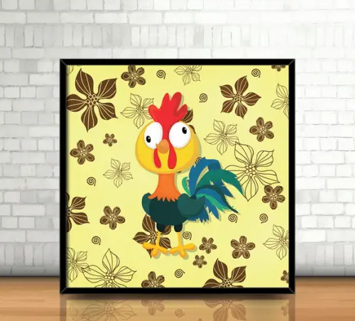 Quadro Hei Hei / Moana (20x20cm)