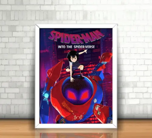 Quadro Homem Aranha (Aranhaverso) / 20x30cm / Com Vidro