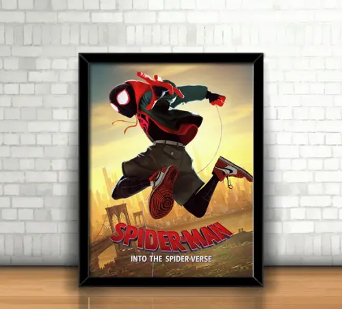 Quadro Homem Aranha (Aranhaverso) / 20x30cm / Com Vidro