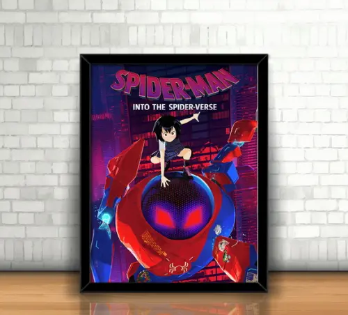 Quadro Homem Aranha (Aranhaverso) / 20x30cm / Com Vidro