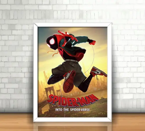 Quadro Homem Aranha (Aranhaverso) / 20x30cm / Com Vidro
