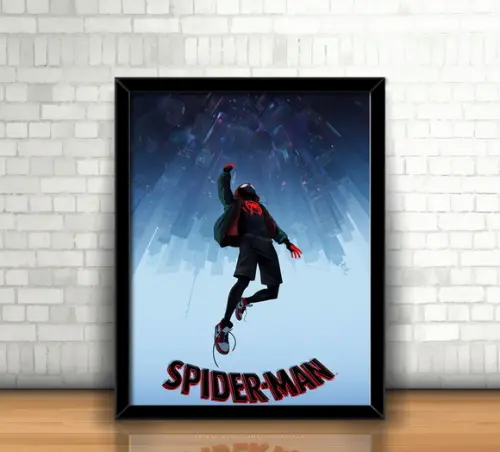 Quadro Homem Aranha (Aranhaverso) / 20x30cm / Com Vidro