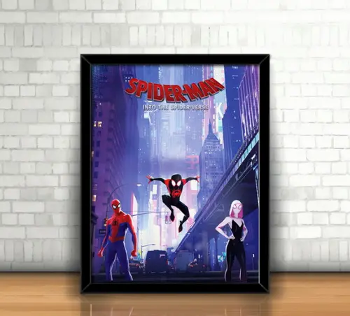 Quadro Homem Aranha (Aranhaverso) / 20x30cm / Com Vidro