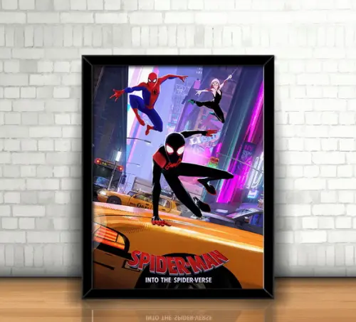 Quadro Homem Aranha (Aranhaverso) / 20x30cm / Com Vidro