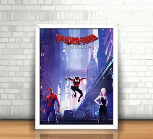 Quadro Homem Aranha (Aranhaverso) / 20x30cm / Com Vidro