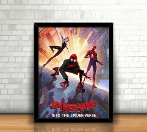 Quadro Homem Aranha (Aranhaverso) / 20x30cm / Com Vidro