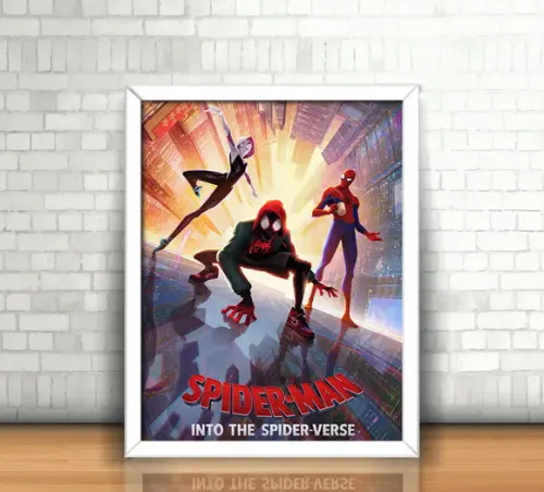 Quadro Homem Aranha (Aranhaverso) / 20x30cm / Com Vidro