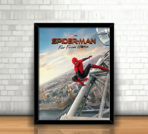 Quadro Homem Aranha (Filme) / 20x30cm / Com Vidro