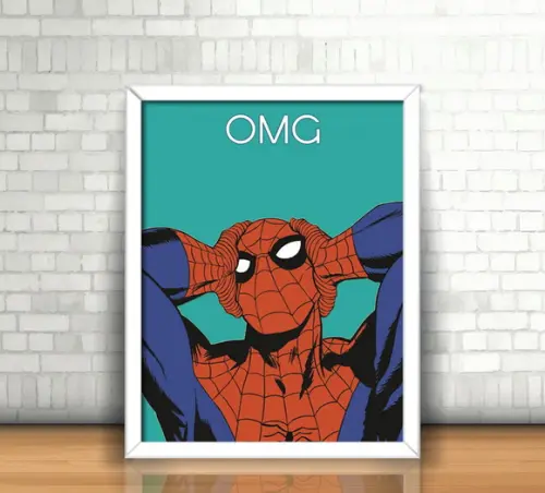 Quadro Homem Aranha (HQ)