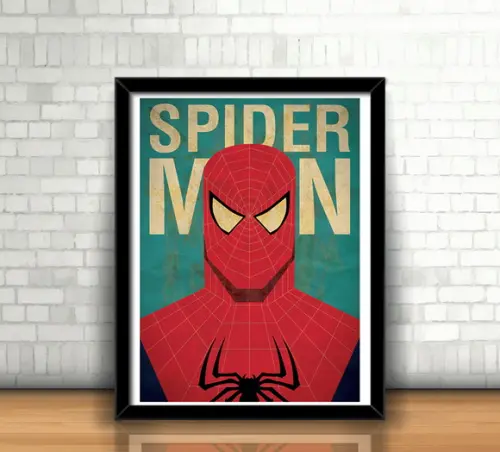 Quadro Homem-Aranha (Minimalista)