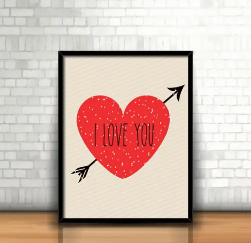 Quadro I Love You