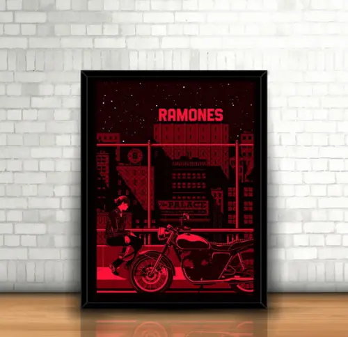 Quadro Ilustrado Ramones