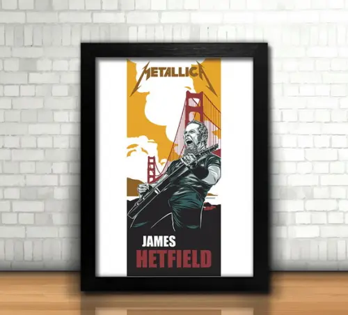 Quadro James Hetfield / Metallica