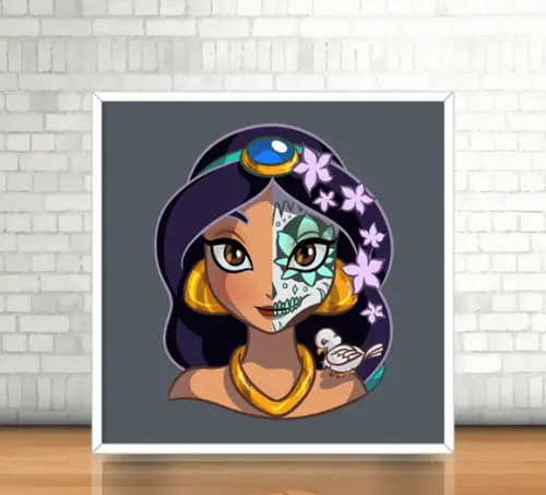 Quadro Jasmine/Catrina (20x20cm)