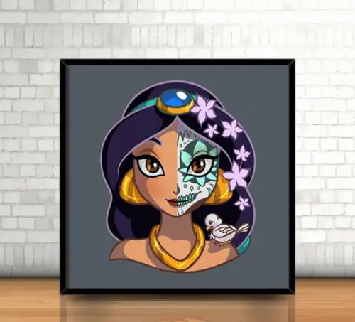 Quadro Jasmine/Catrina (20x20cm)